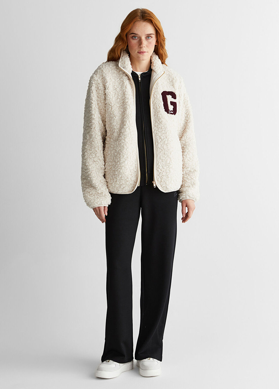 Gant Krem Polar Kadın Sweatshirt görsel 3