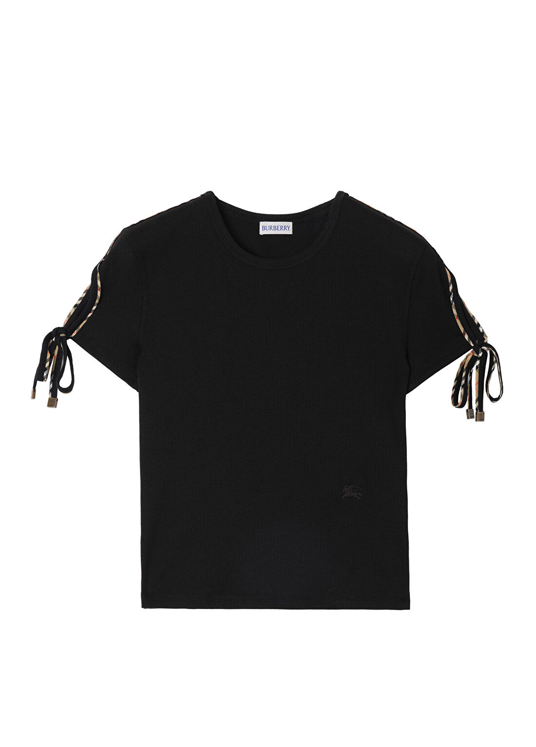 Burberry Taisie Siyah Pamuklu Kısa Kollu Kadın T-Shirt