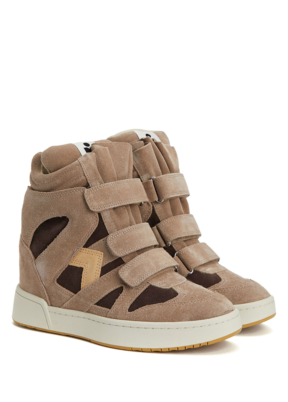 Isabel Marant Koyu Bej Kadın Süet Sneaker görsel 2