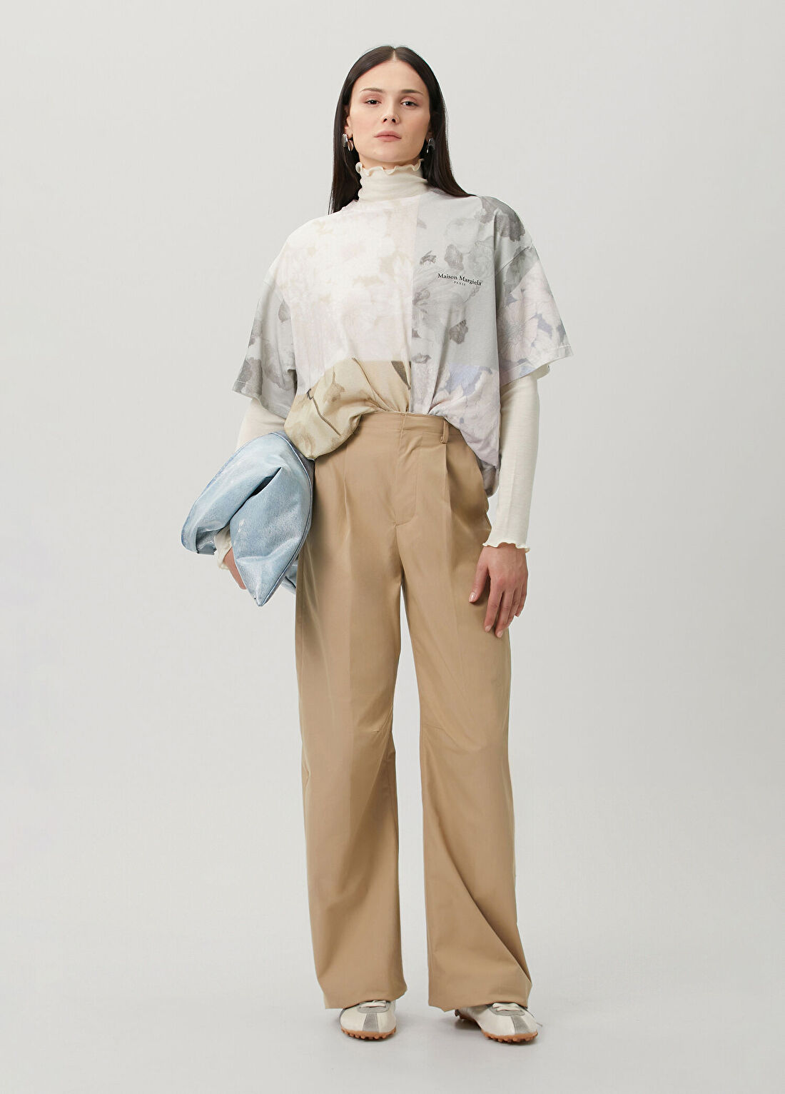 Maison Margiela Patchwork Çiçek Desenli T-shirt görsel 2