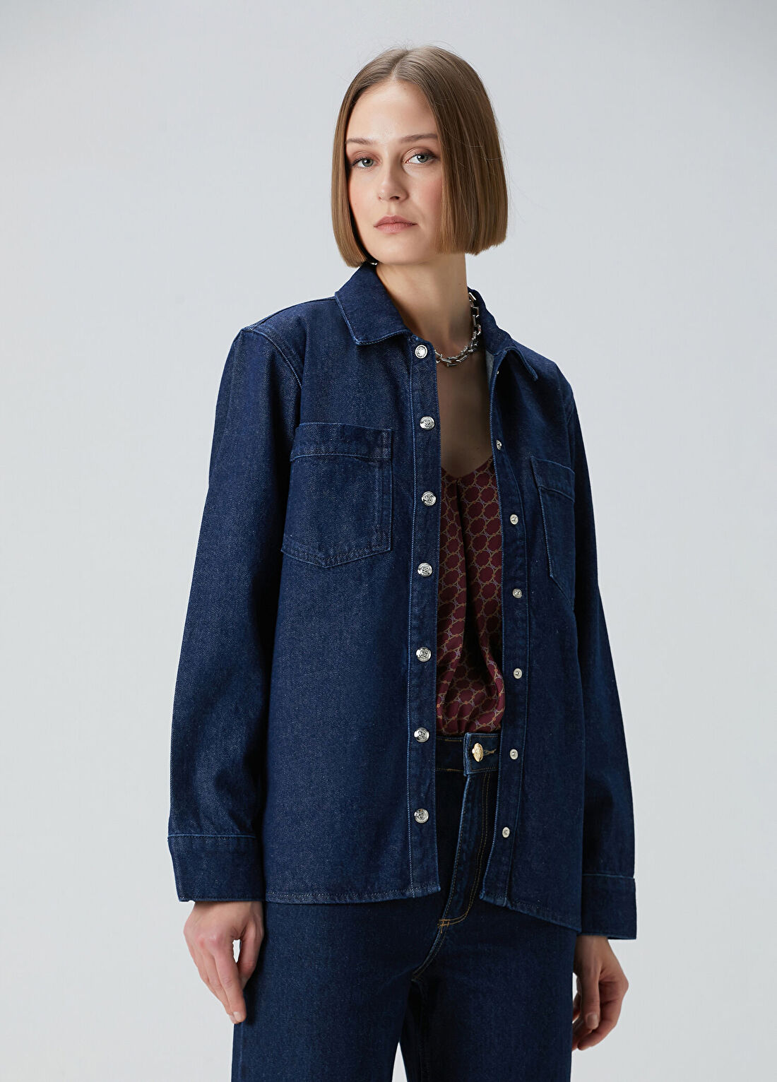 Beymen Collection Indigo Denim Gömlek görsel 4