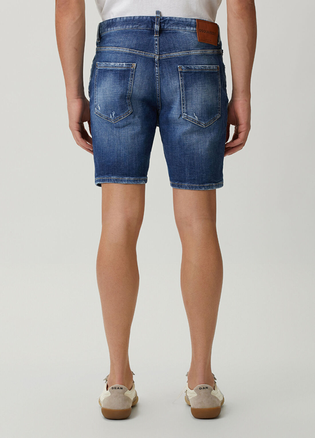 Dsquared2 Marine Mavi Denim Şort görsel 3