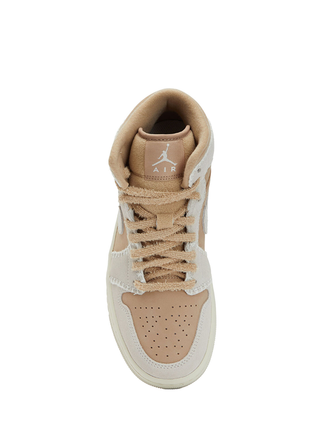 Nike Air Jordan 1 Kahverengi Kadın Deri Sneaker görsel 4