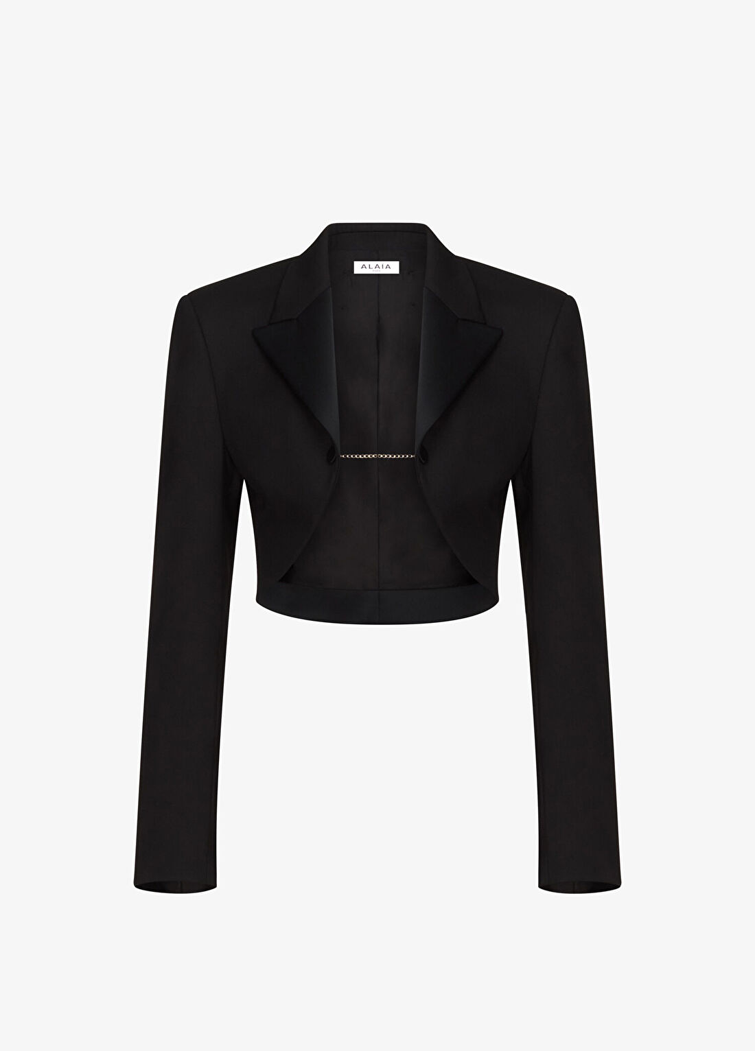 Alaïa Siyah Yün Smokin Bolero