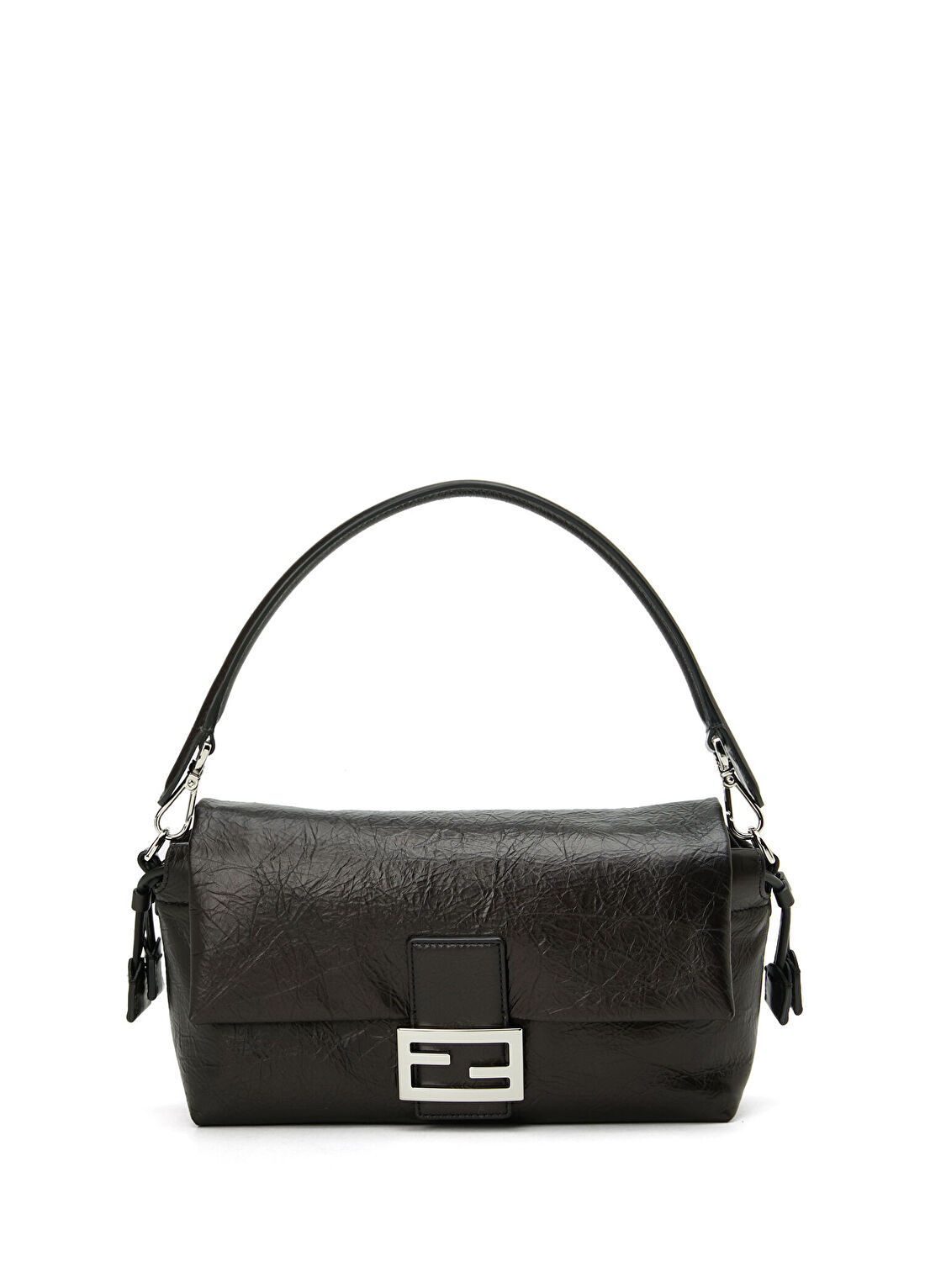 Fendi Soft Baguette Siyah Kadın Deri Çanta