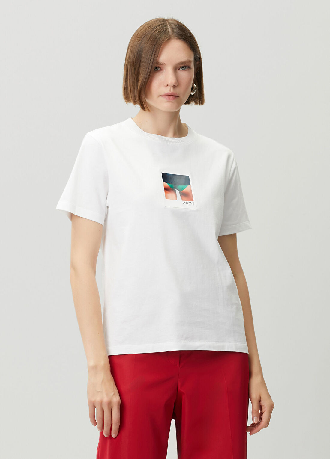 Loewe Regular Fit Beyaz T-shirt görsel 3