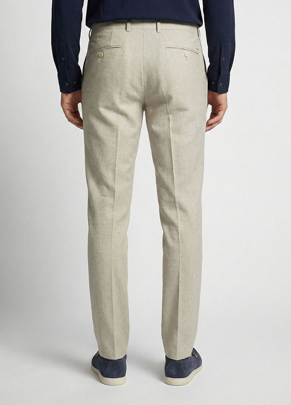 Network Bej Diyagonal Pantolon görsel 3