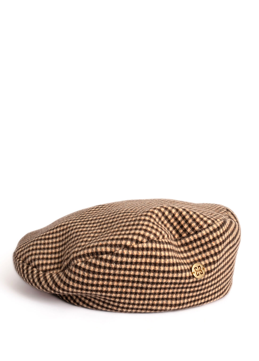 Sibi Hats Chantel Kareli Kaşmir Unisex Beret Şapka