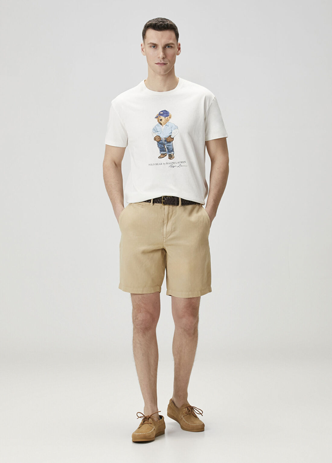 Polo Ralph Lauren Bej Keten Bermuda