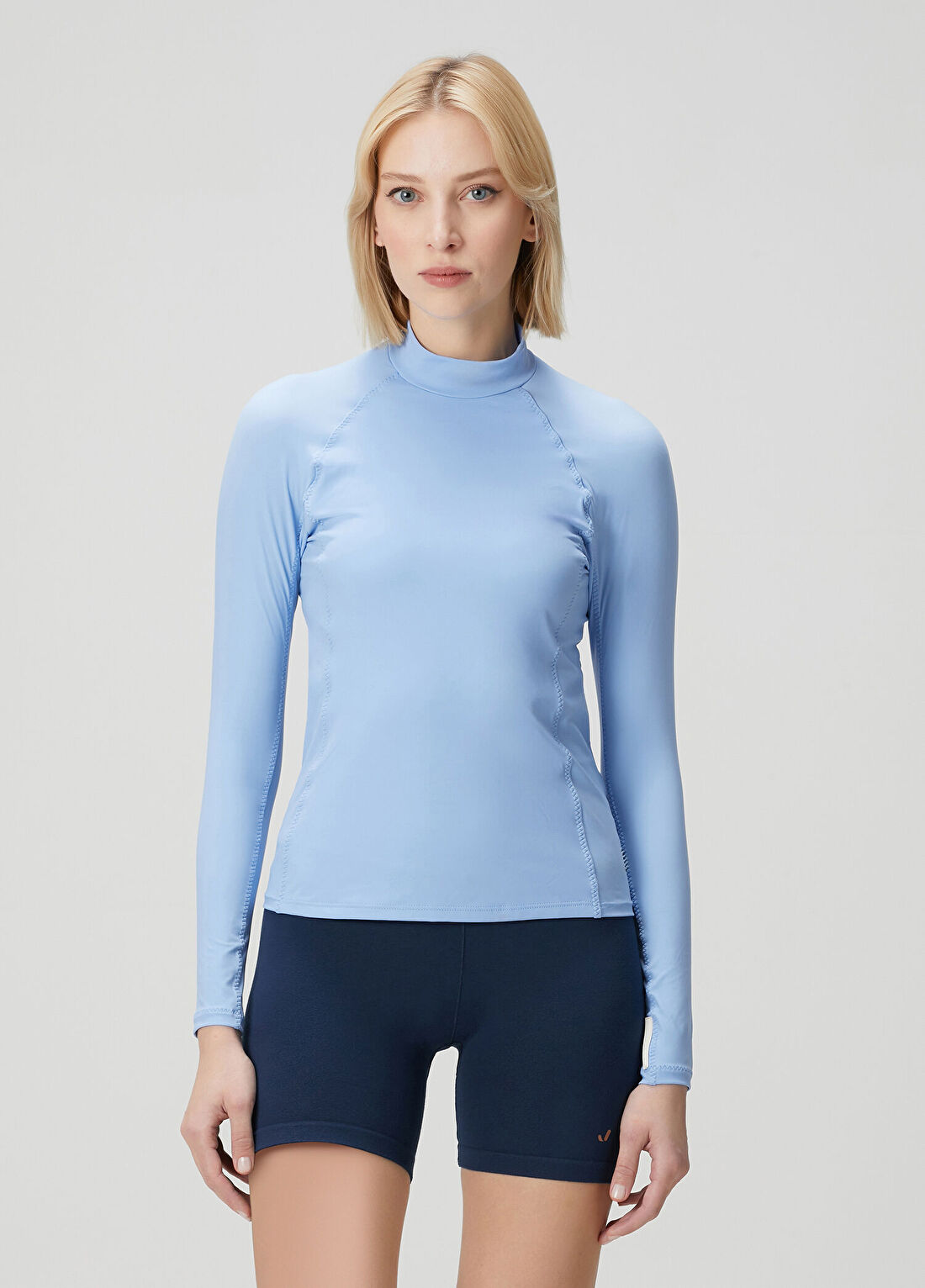 Hunza G Miley UPF 50+ Açık Mavi Uzun Kol T-shirt