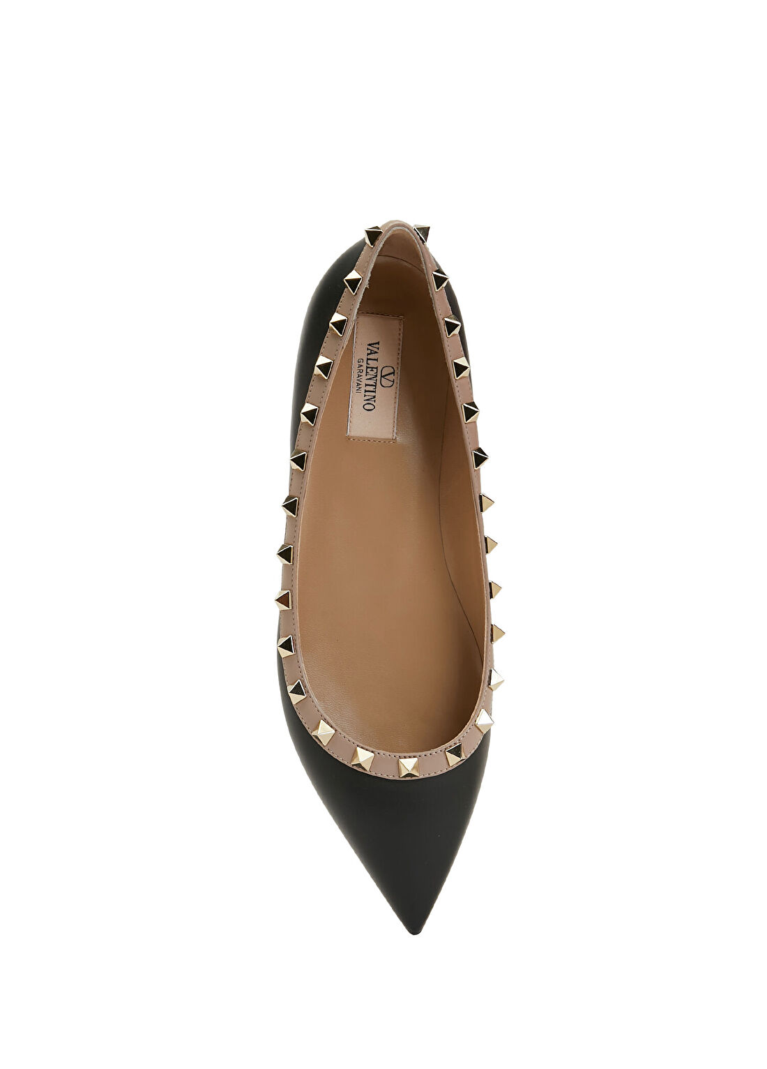 Valentino Garavani Rockstud Siyah Deri Babet görsel 4