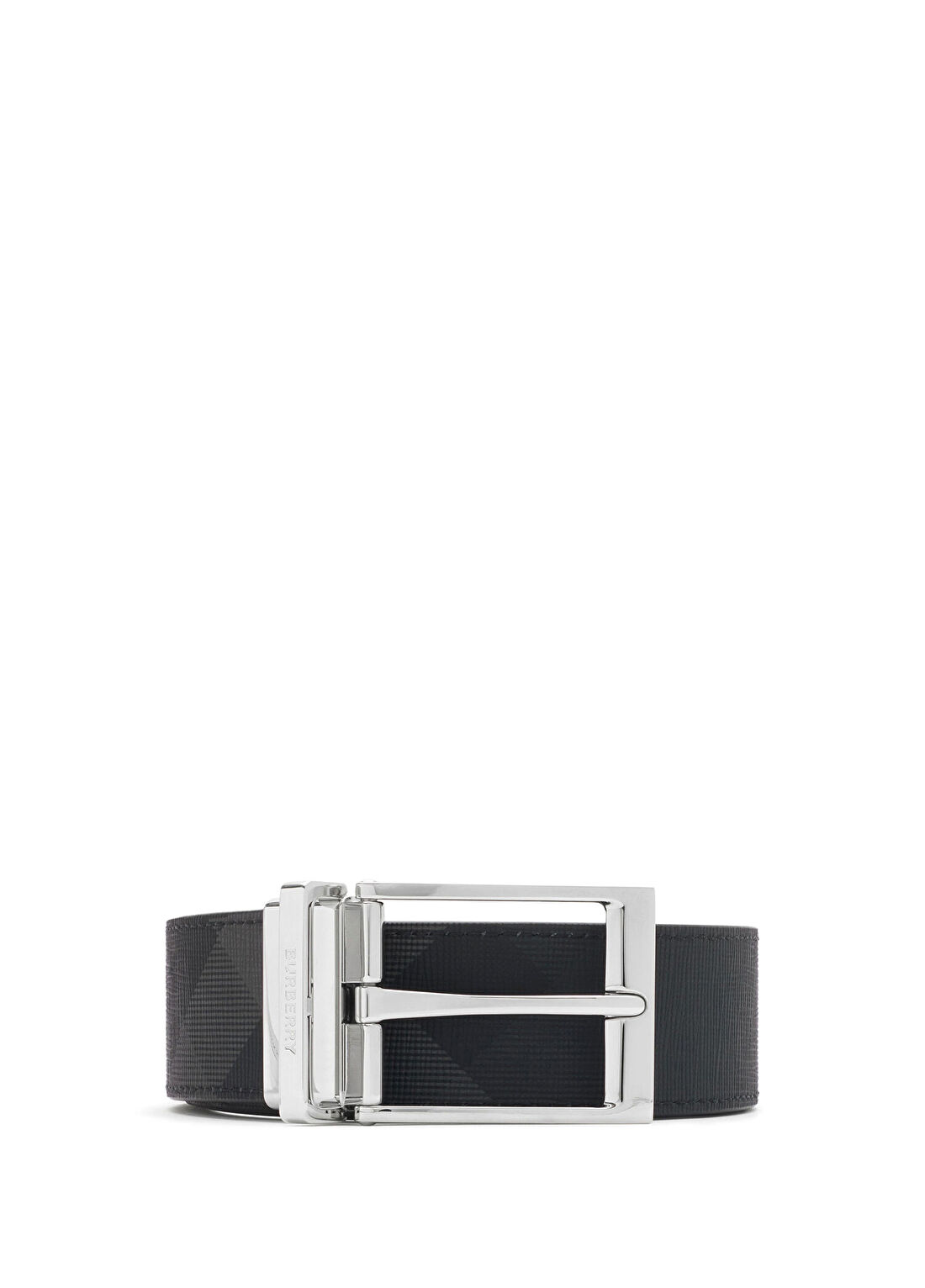 Burberry Check and Leather Reversible Siyah Erkek Kemer