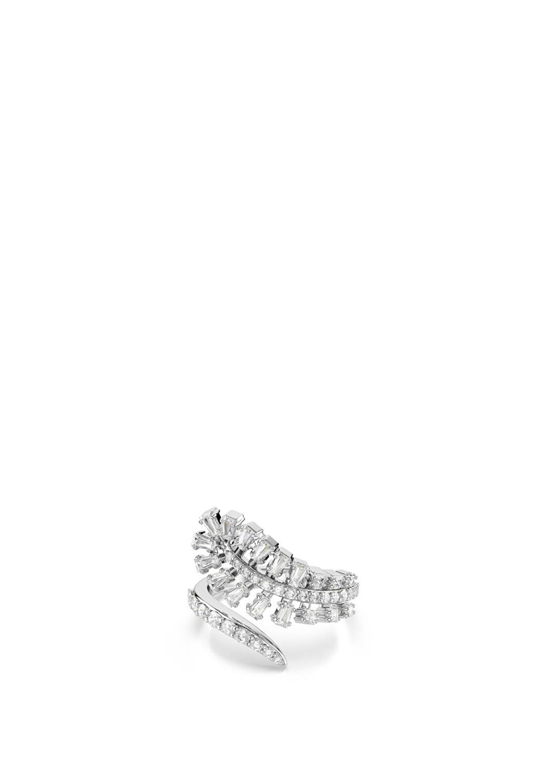 Swarovski Vienna Ring Feather Whi Rhs Rodyum Kaplama Kadın Yüzük