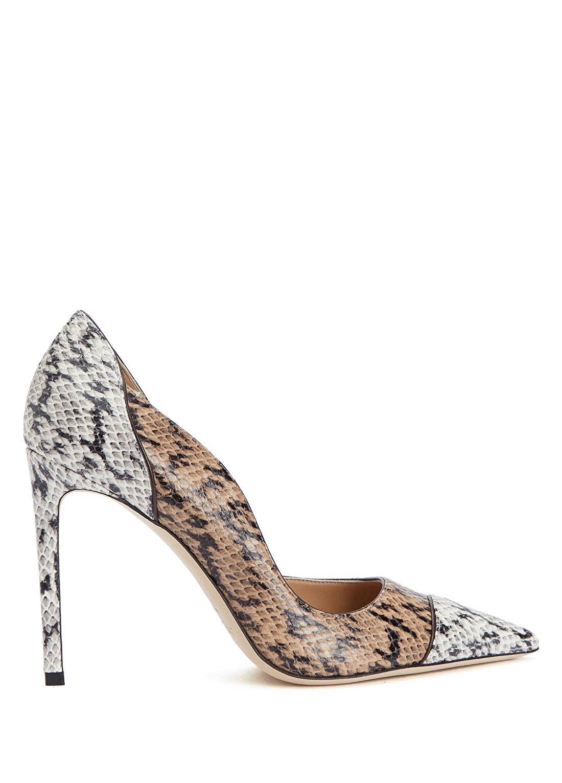 Jimmy Choo Brigitte Desenli Deri Topuklu Ayakkabı