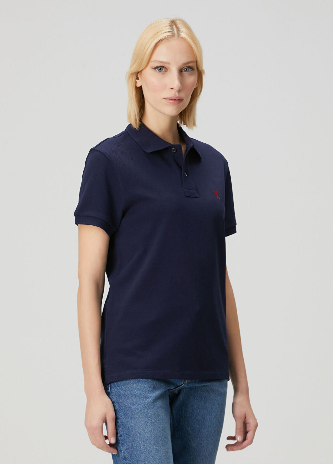Ami Paris Lacivert Polo T-shirt