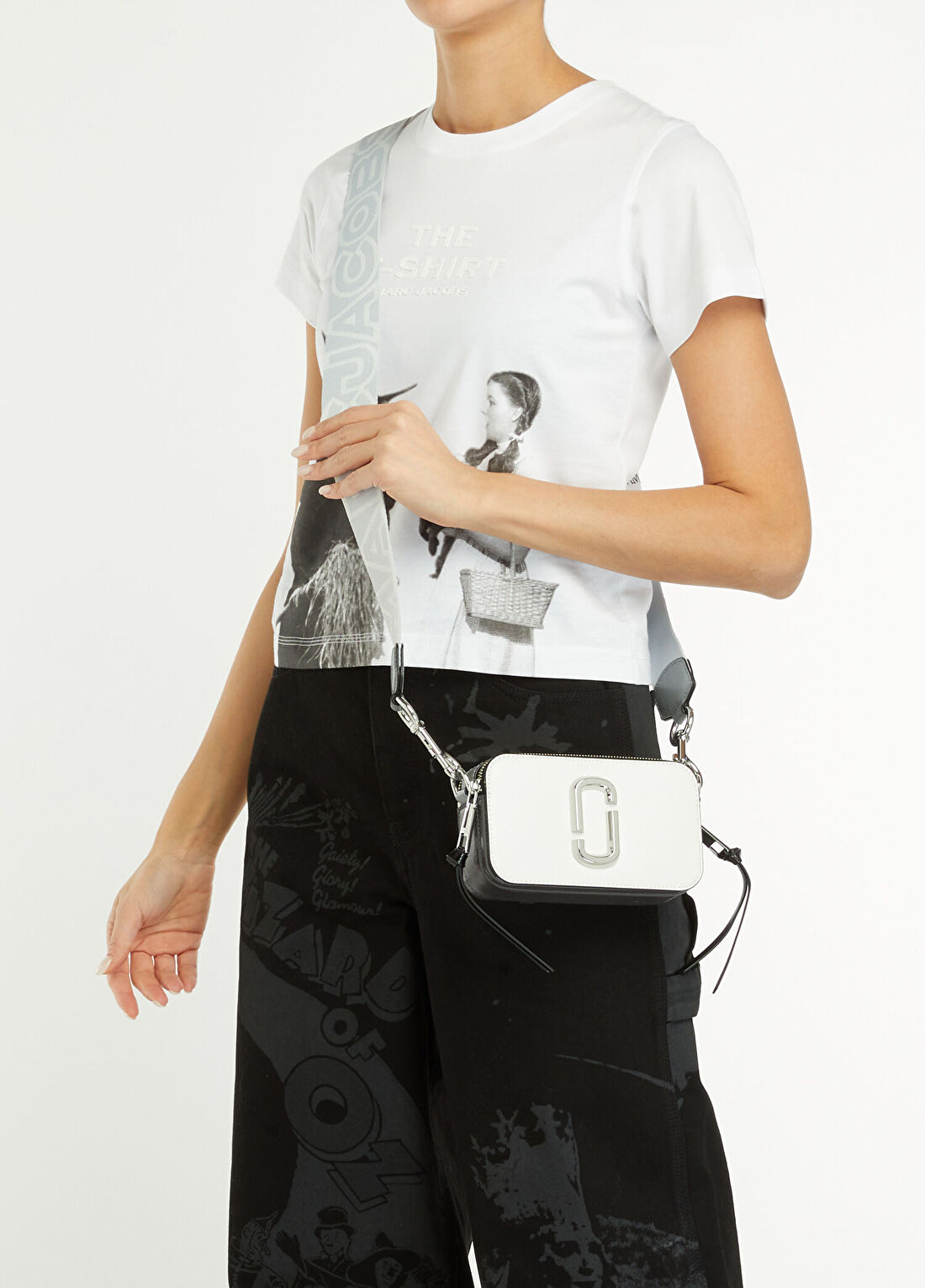 Marc Jacobs The Snapshot Beyaz Kadın Deri Çanta görsel 2