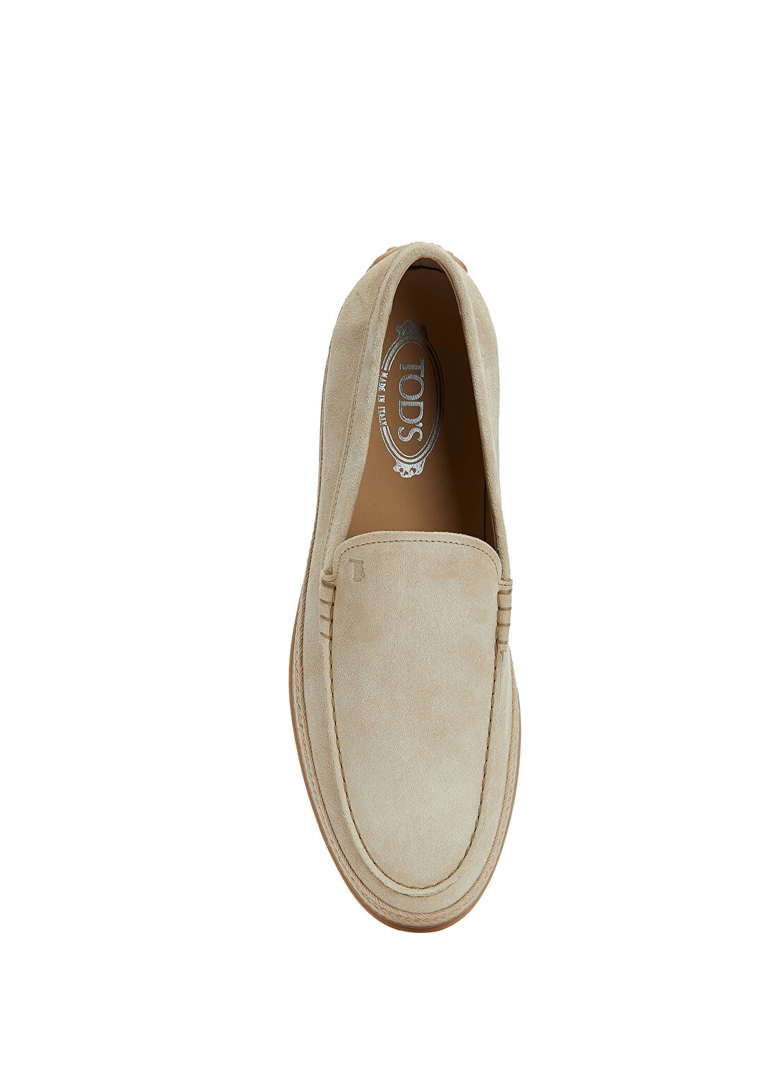 Tod's Açık Bej Erkek Süet Espadril görsel 4