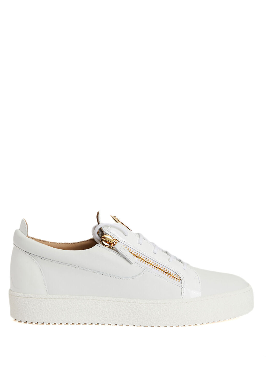 Giuseppe Zanotti Beyaz Erkek Deri Sneaker