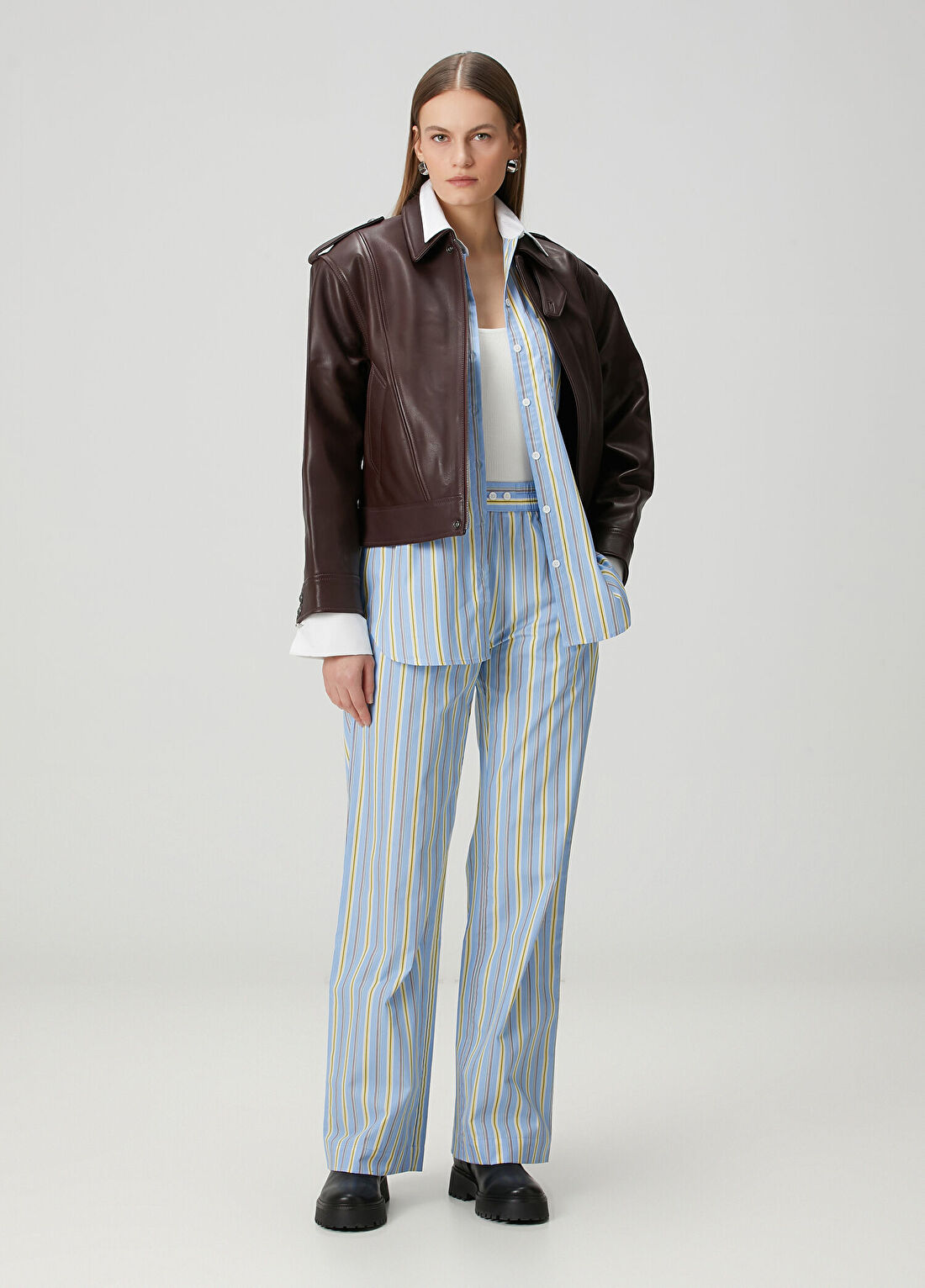 Zadig&Voltaire Poma Mavi Çizgili Pantolon