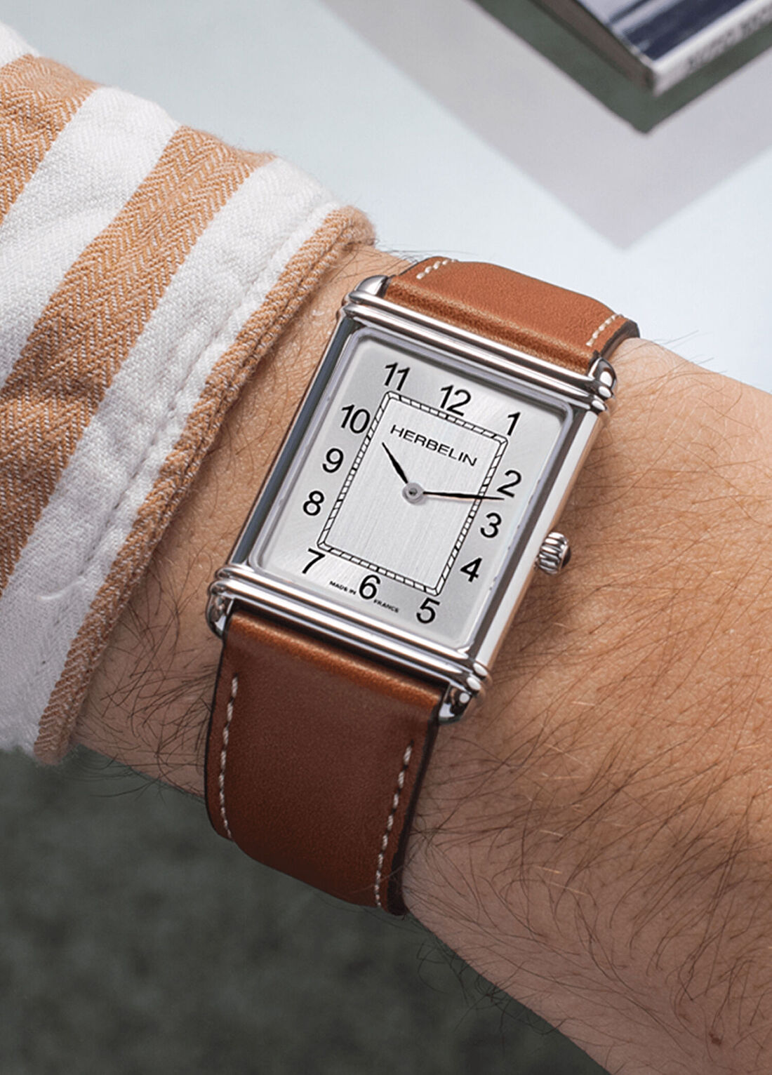 Herbelin Art Deco 17468AP22GD Çelik Erkek Kol Saati görsel 2