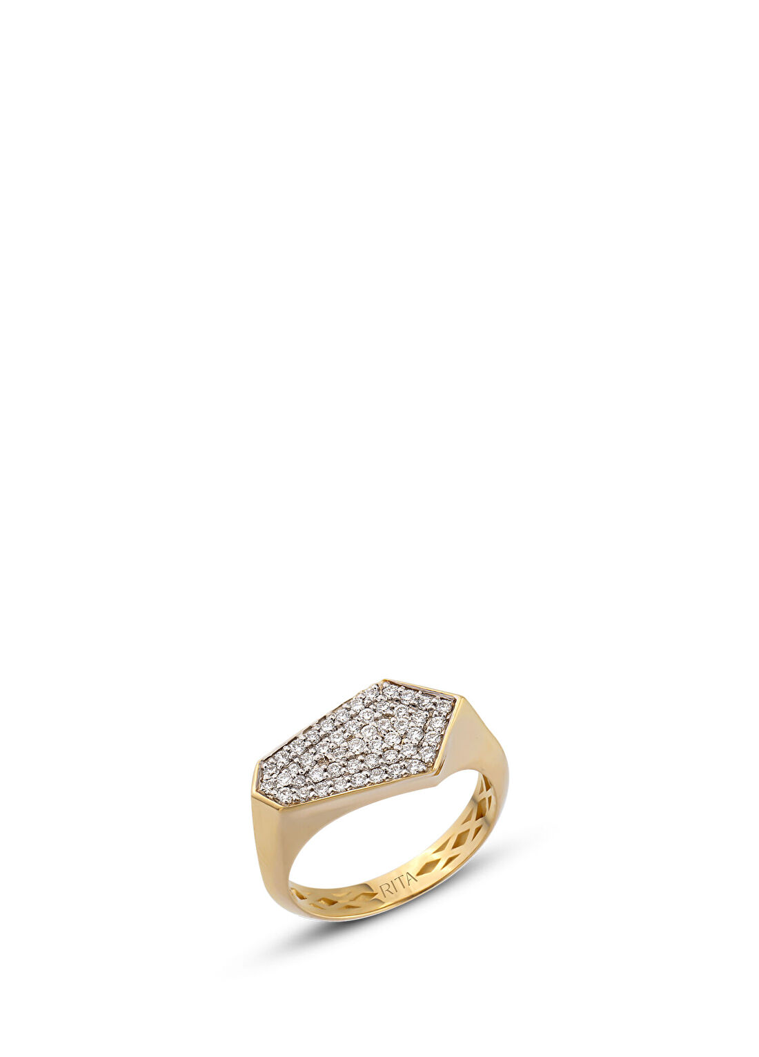 Rita Fine Jewelry Nova Pırlantalı Kadın Altın Yüzük