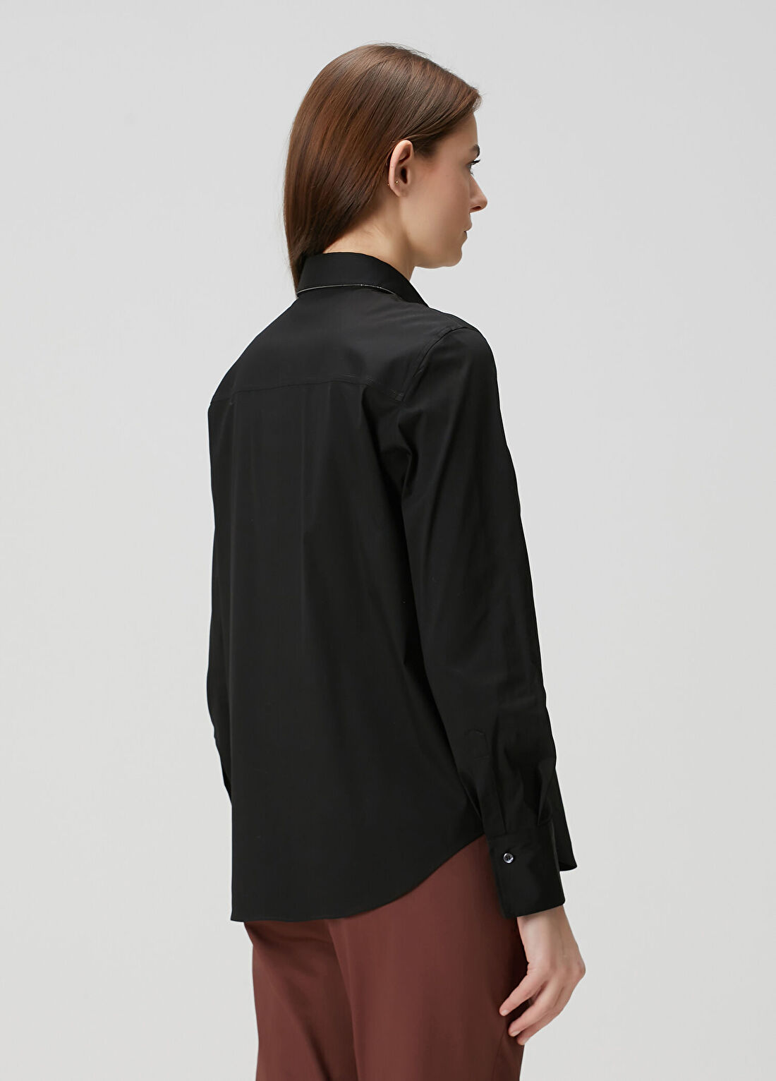 Brunello Cucinelli Siyah Gömlek görsel 4
