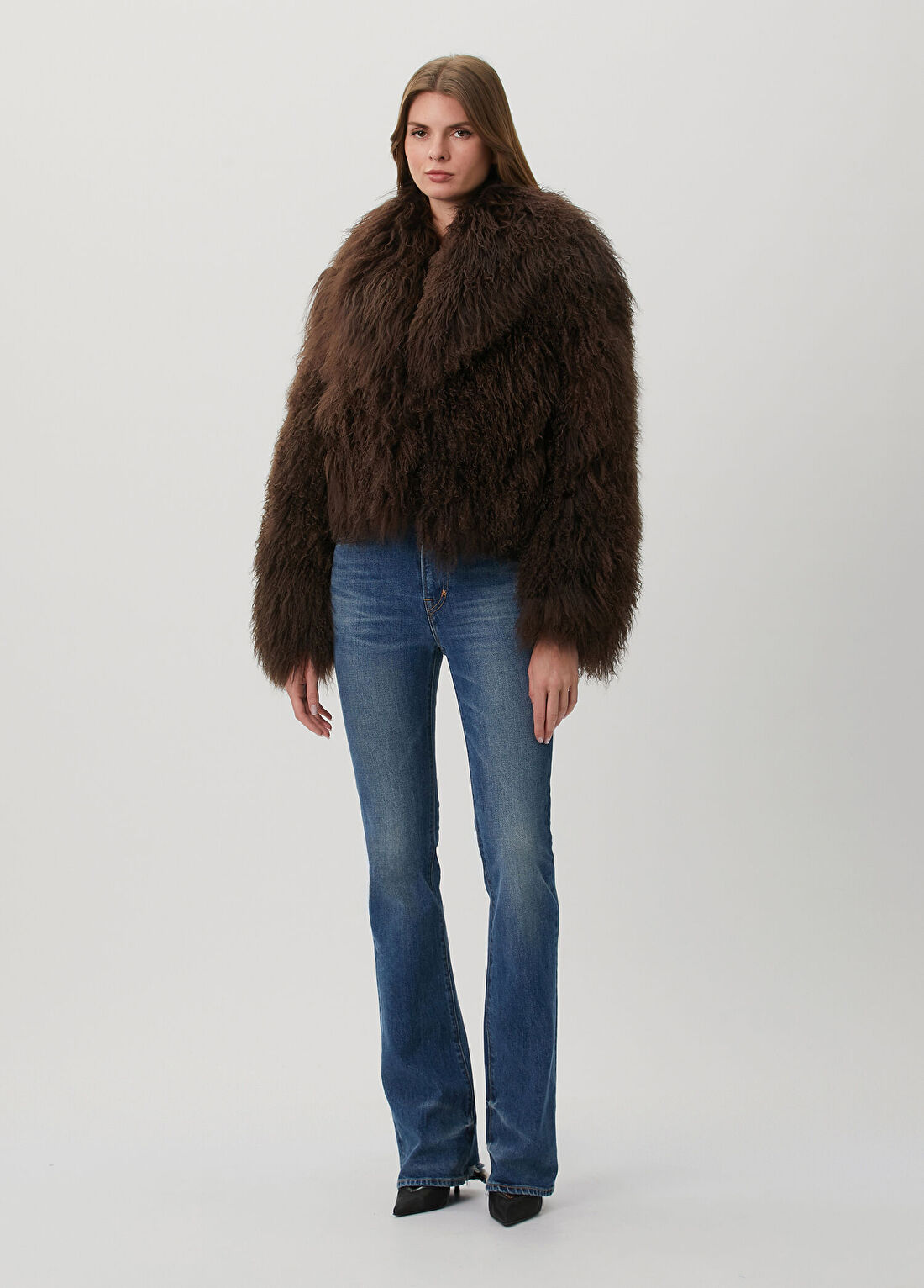 Lol Isabeli Kahverengi Shearling Ceket görsel 2