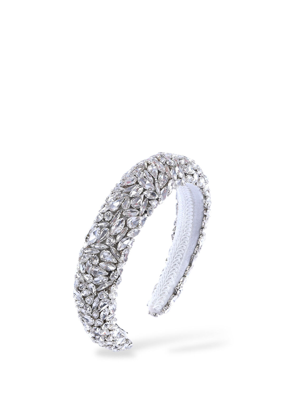 Meriç Tanın Clara Headband Silver Kristal Taşlı Kadın Taç