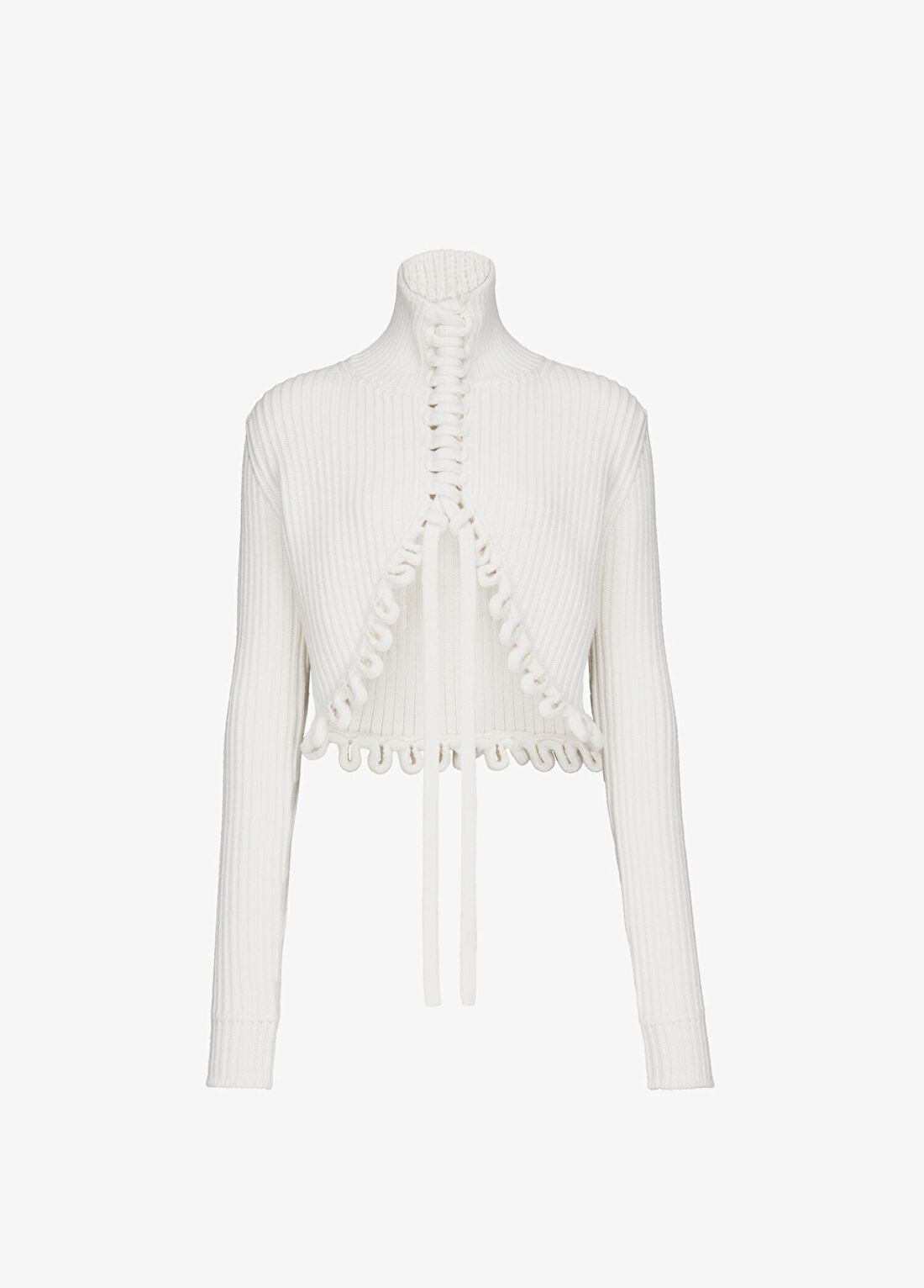 Alaïa Beyaz Yün Triko