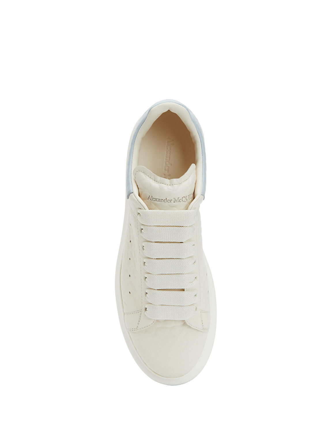 McQueen Oversized Mavi Beyaz Kadın Deri Sneaker görsel 4