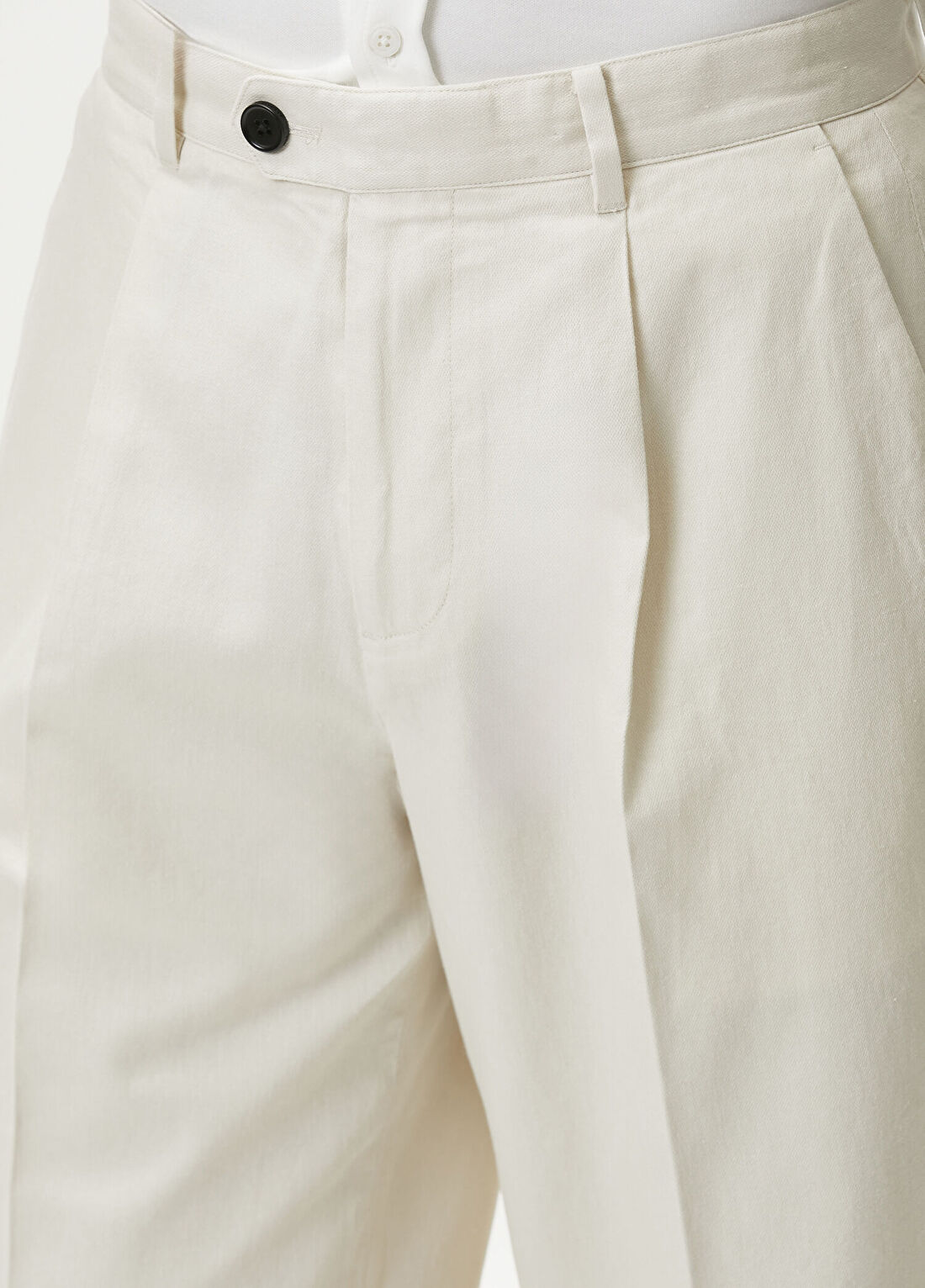 AllSaints Midas Krem Pantolon görsel 4