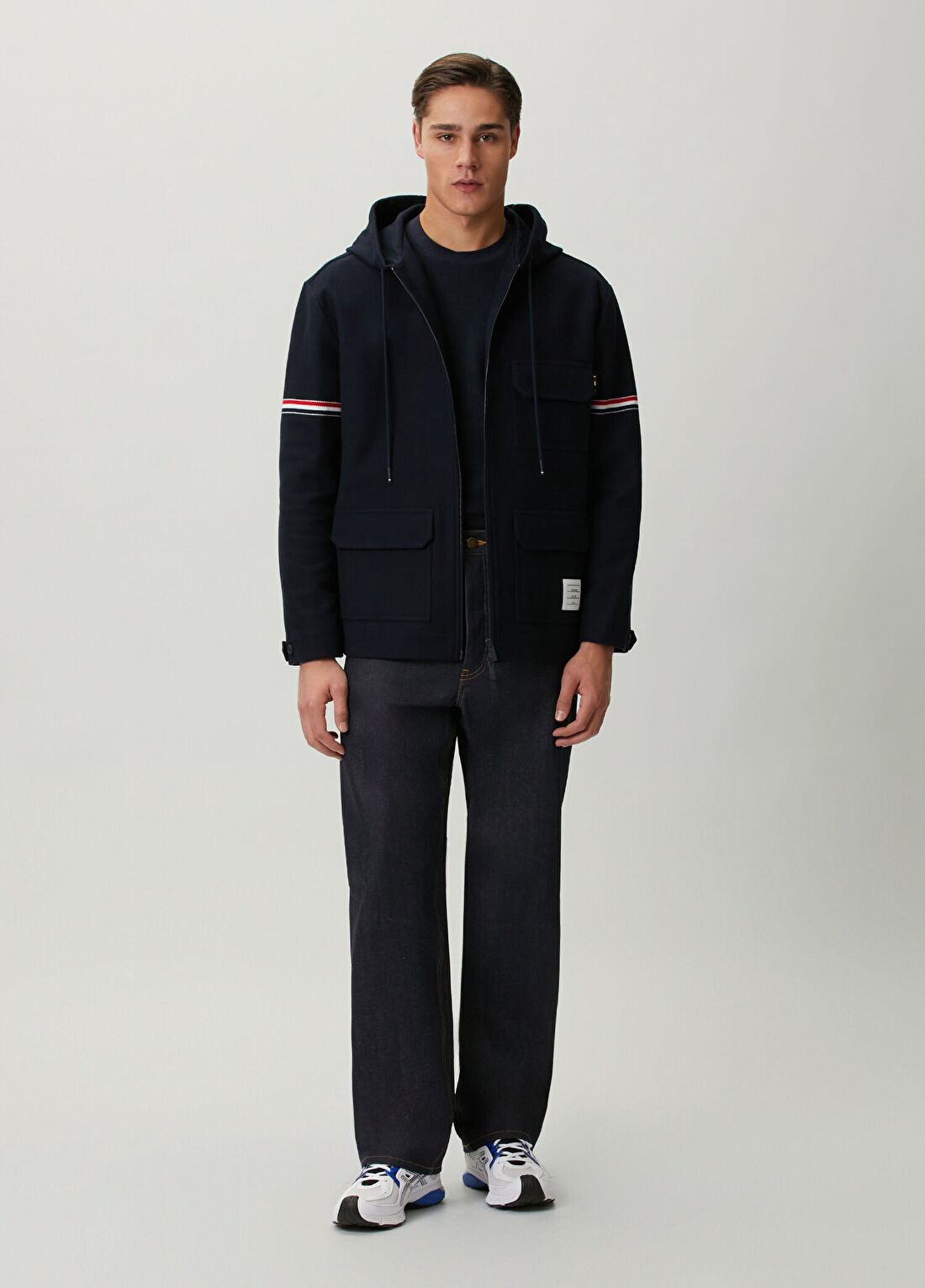 Thom Browne Lacivert Kapüşonlu Ceket görsel 2
