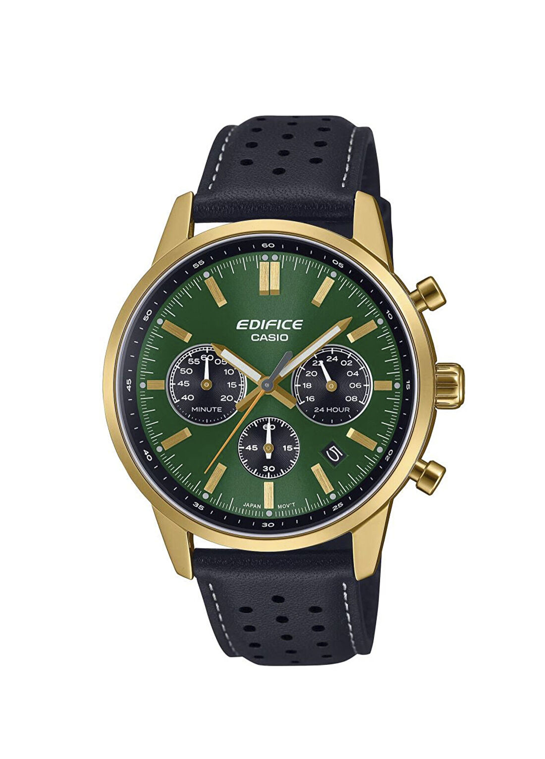 Casio Edifice EFR-575CL-3ADF Siyah Deri Erkek Kol Saati