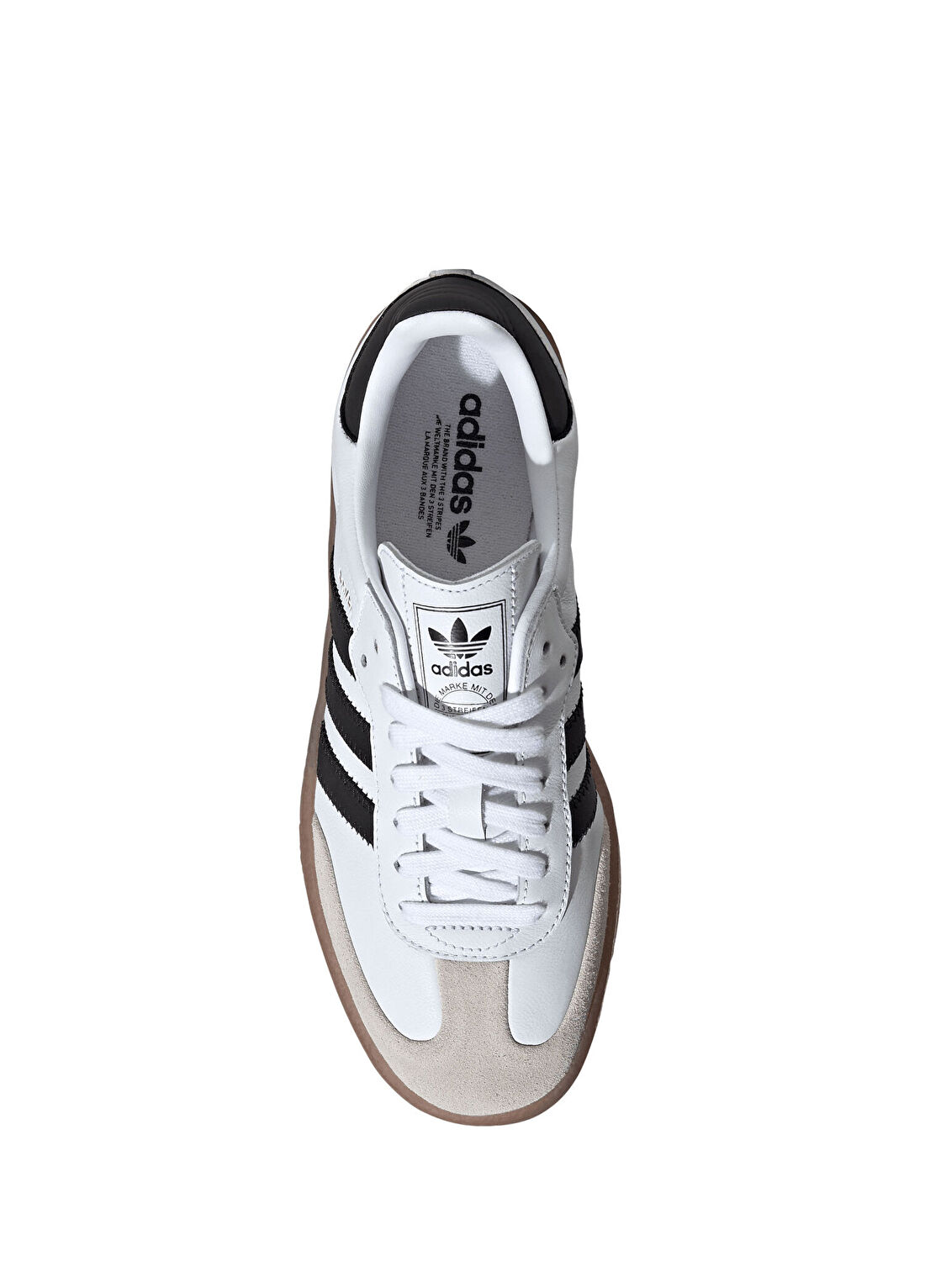 Adidas Sambae Siyah Beyaz Kadın Deri Sneaker görsel 3