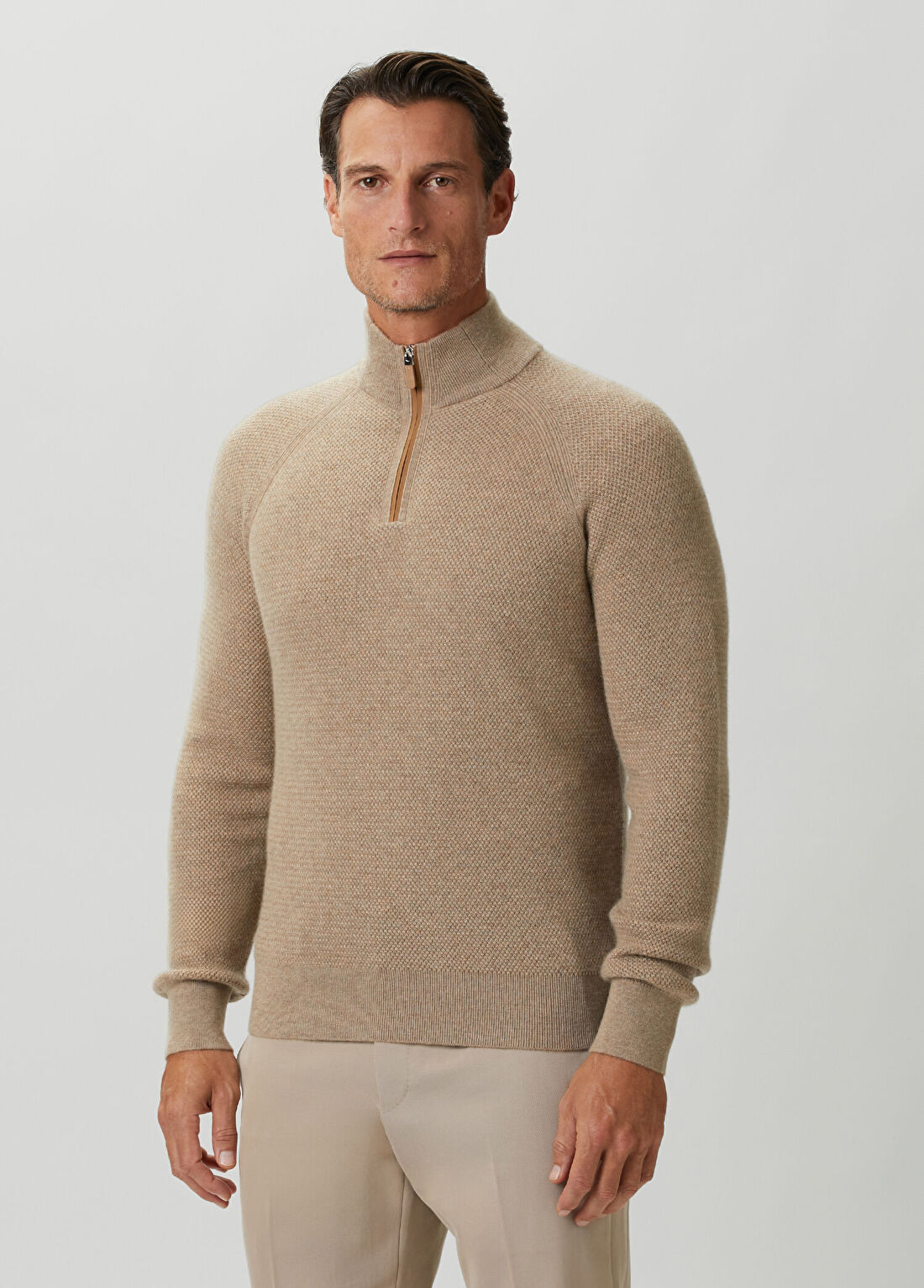 Zegna Bej Kaşmir Triko görsel 3