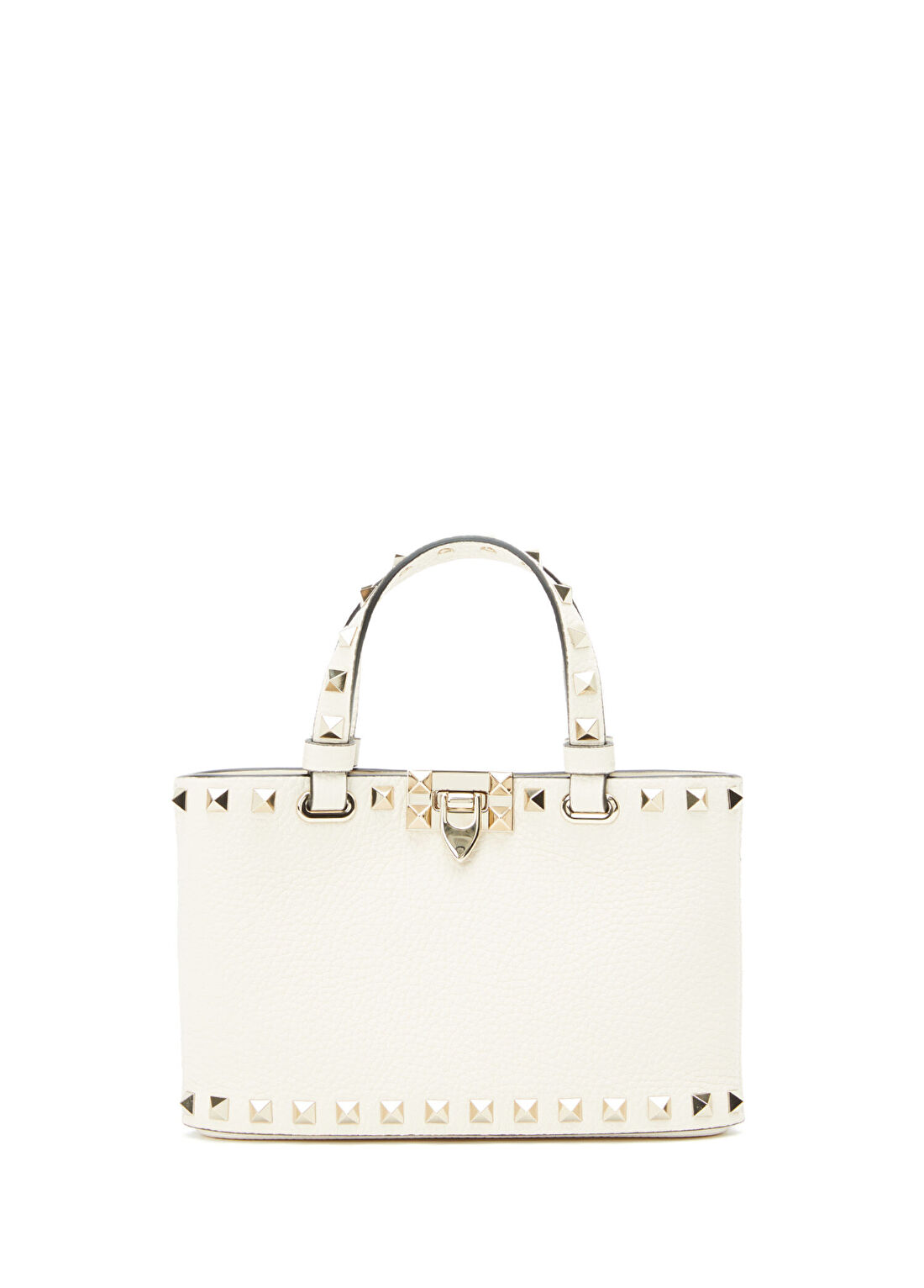 Valentino Garavani Mini Rockstud Ekru Kadın Deri Çanta