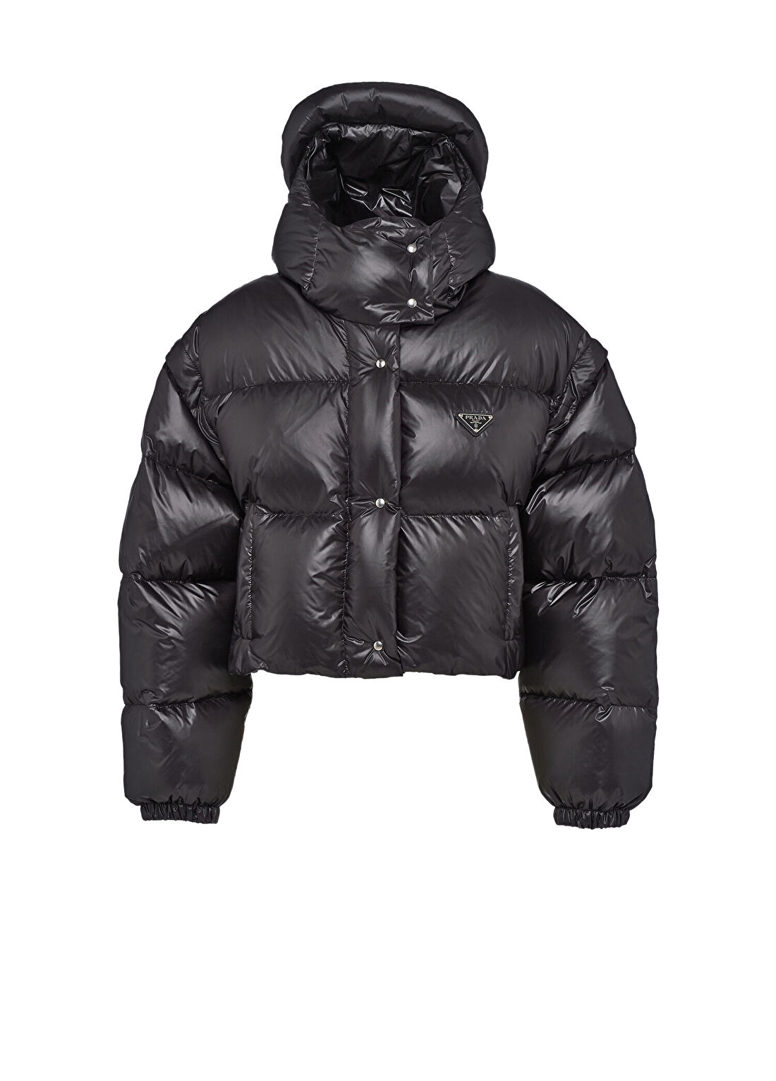 Prada Re-Nylon Dönüştürülebilir Kısa Şişme Mont