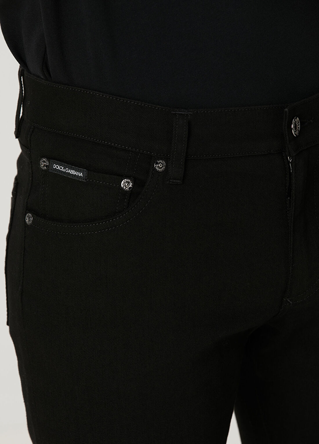 Dolce&Gabbana Siyah Jean Pantolon görsel 4