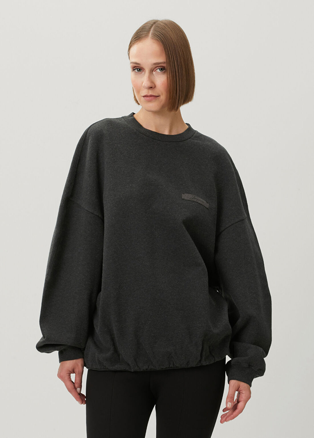 Jacquemus Ruban Koyu Gri Sweatshirt