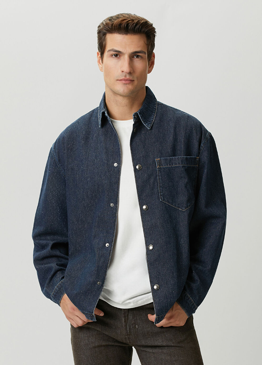 7 For All Mankind Lacivert Denim Ceket
