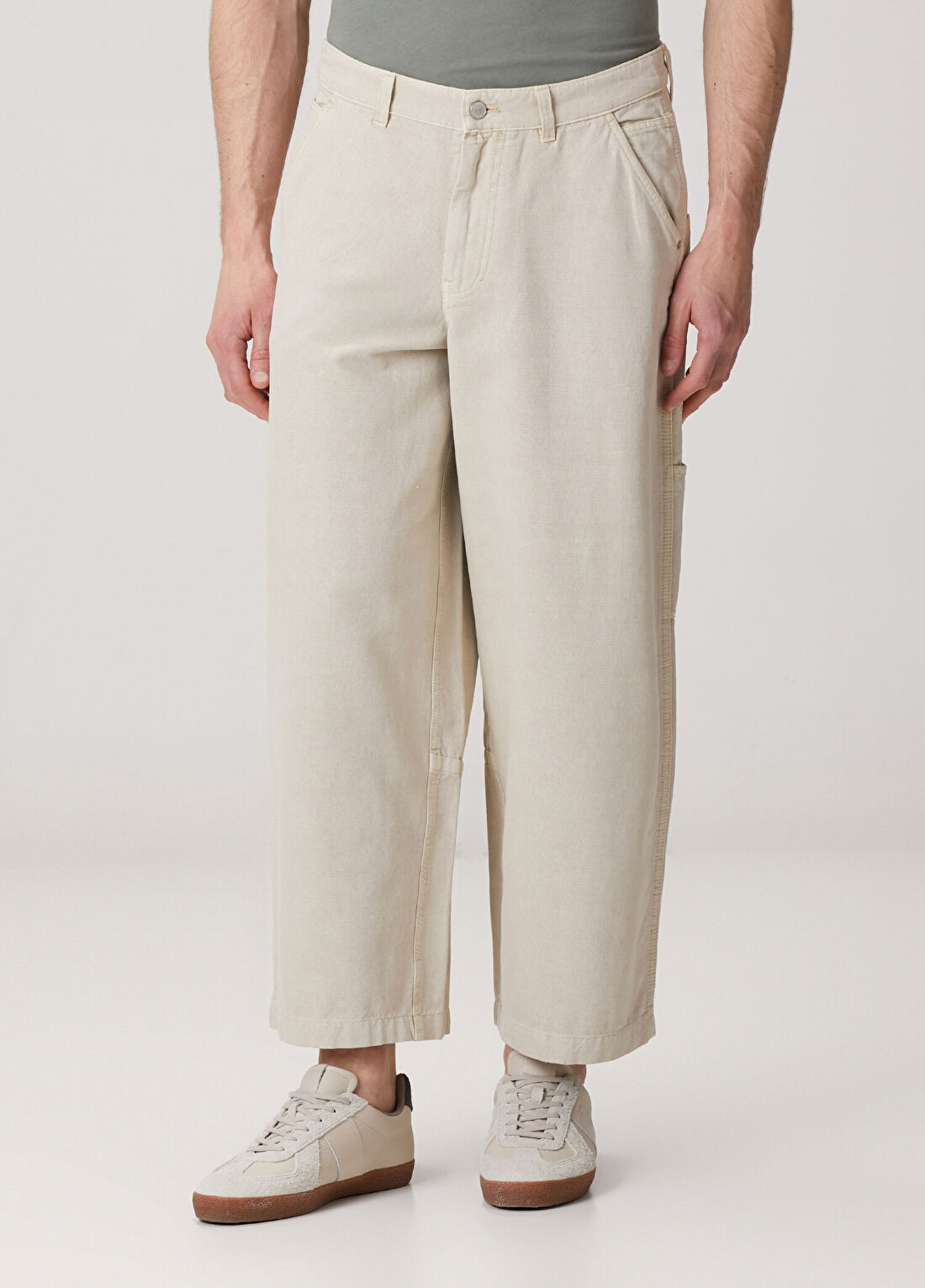 AllSaints Jackson Bej Jean Pantolon görsel 3