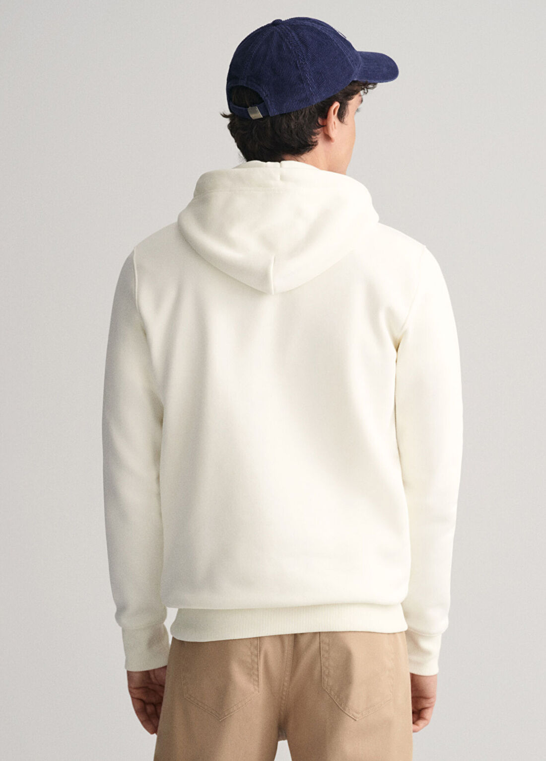 Gant Krem Kapüşonlu Regular Fit Erkek Sweatshirt görsel 2