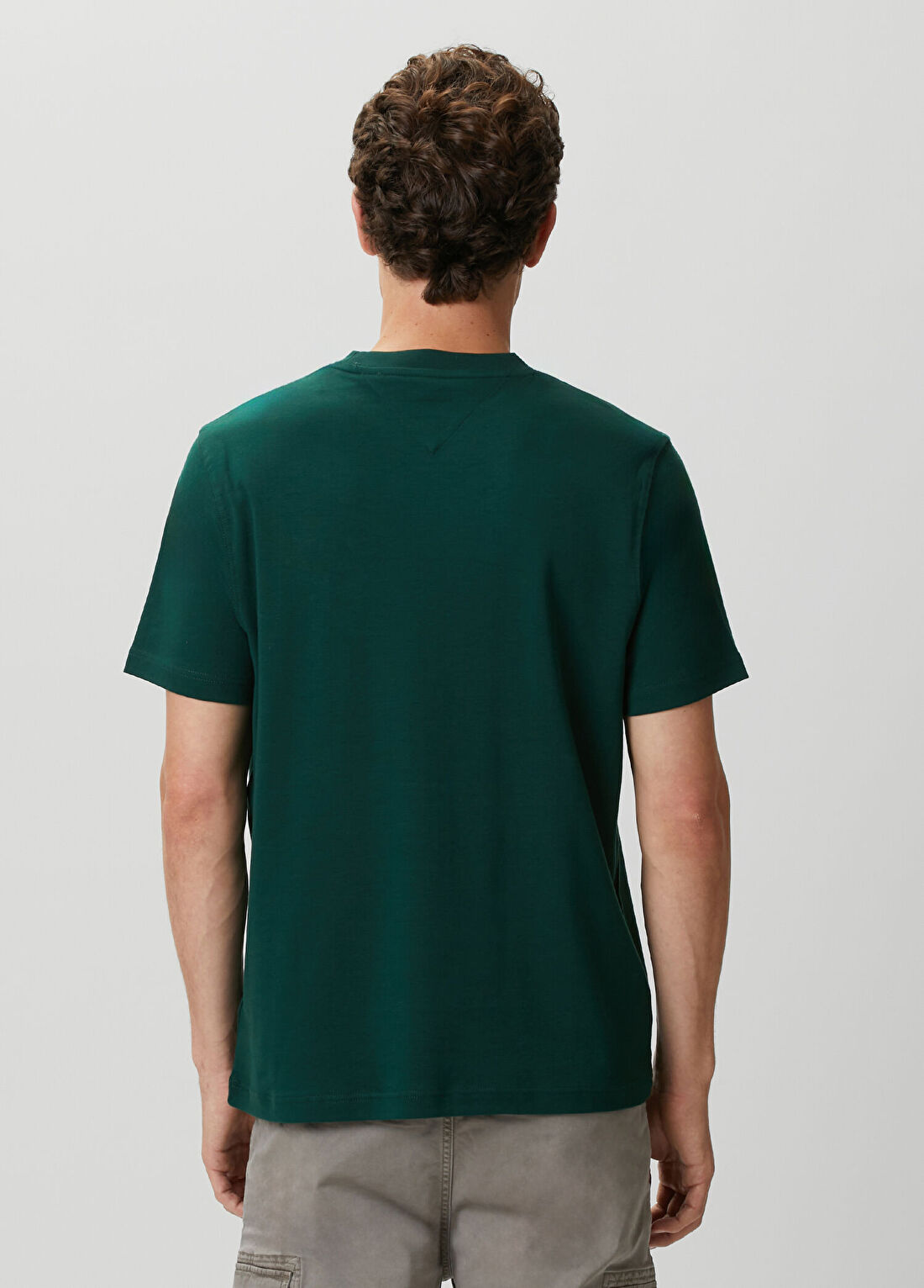Tommy Hilfiger Script Light Yeşil Interlock T-shirt görsel 4
