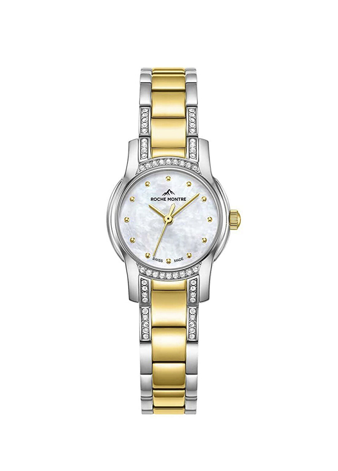 Roche Montre RML3005-02 Altın Rengi Metalik Gri Çelik Kadın Kol Saati
