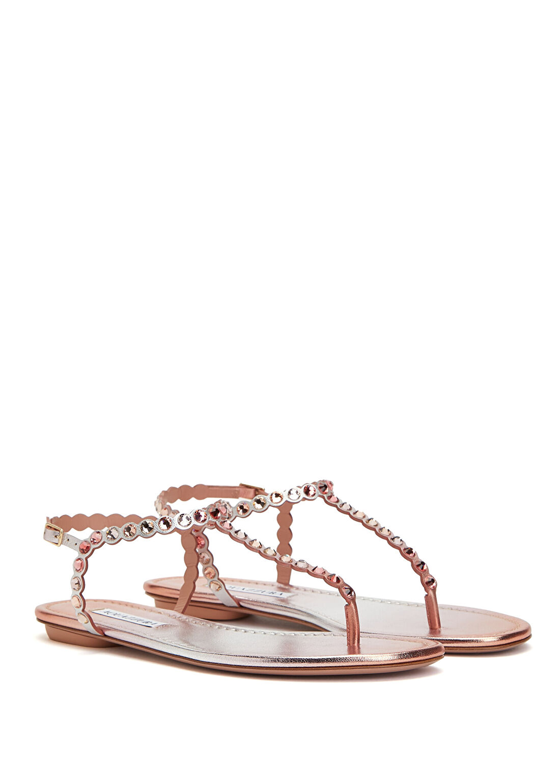 Aquazzura Tequila Pembe Kadın Deri Sandalet görsel 2