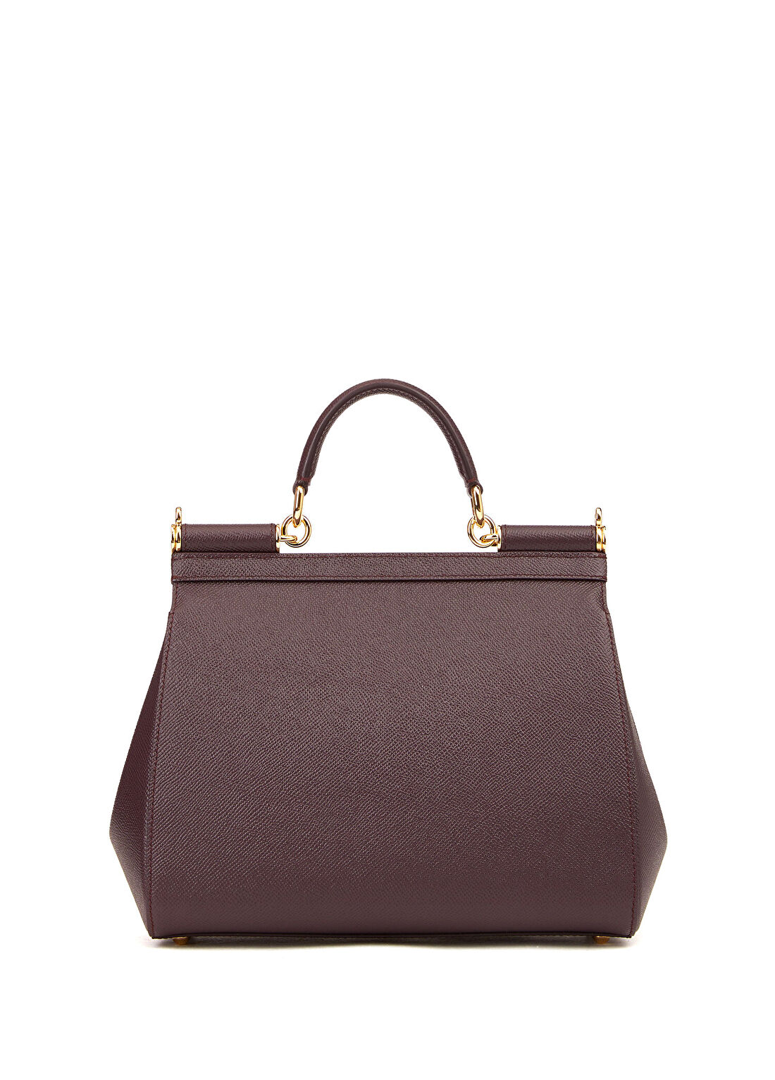 Dolce&Gabbana Sicily Bordo Kadın Deri Çanta görsel 4