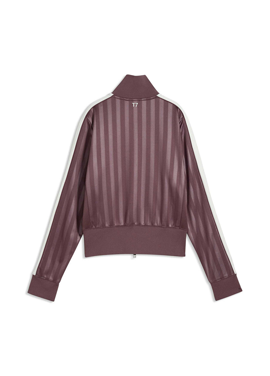 Puma T7 Rich Cocoa Dik Yaka Fermuarlı Kadın Track Spor Ceket görsel 2