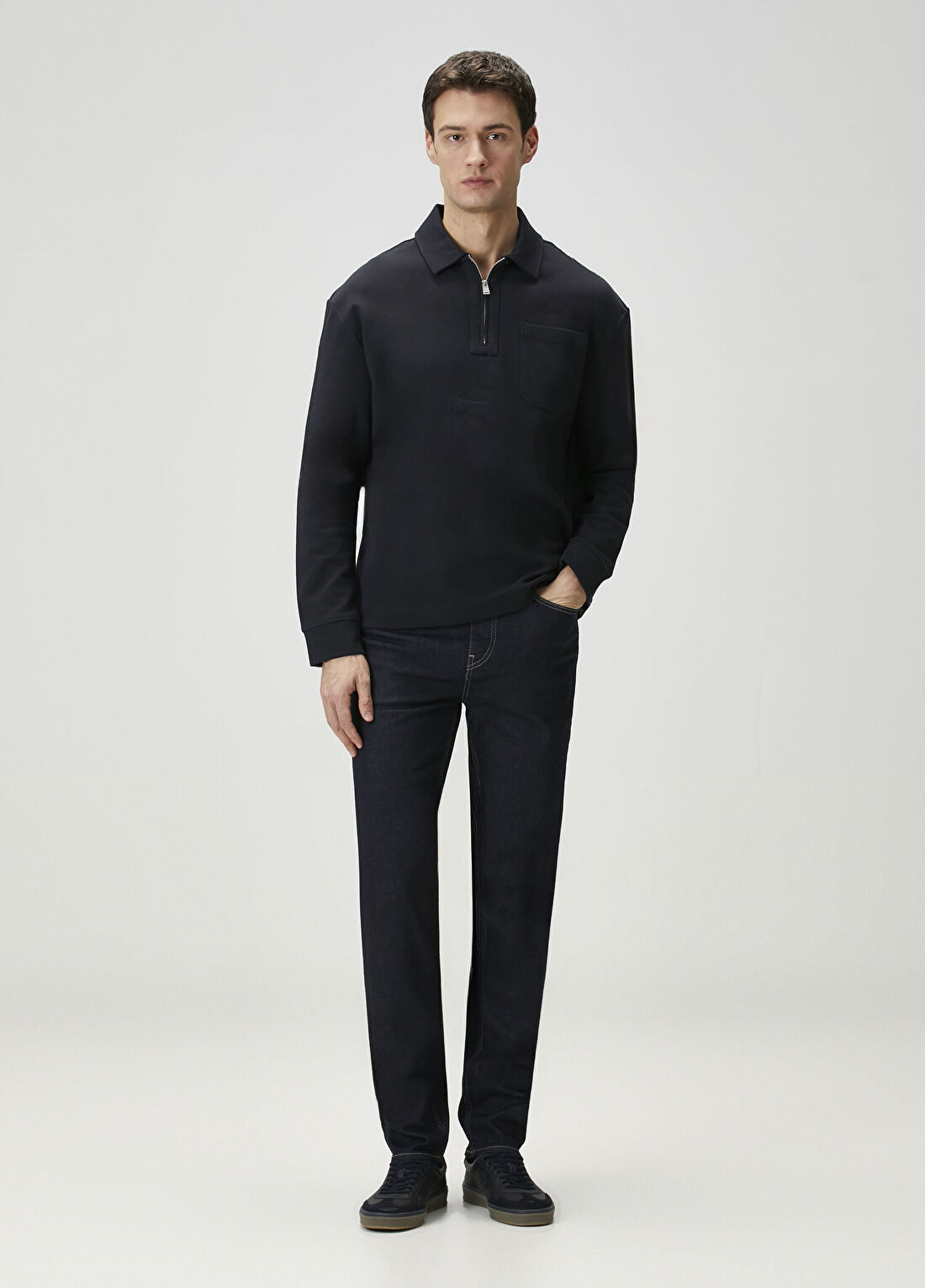 Boss Slim Fit Ogden Lacivert Jean Pantolon