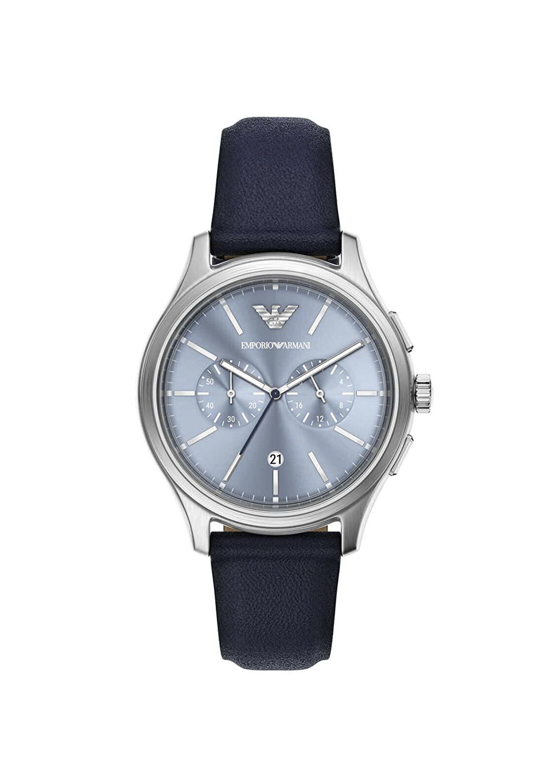 Emporio Armani AR11747 Lacivert Deri Erkek Kol Saati