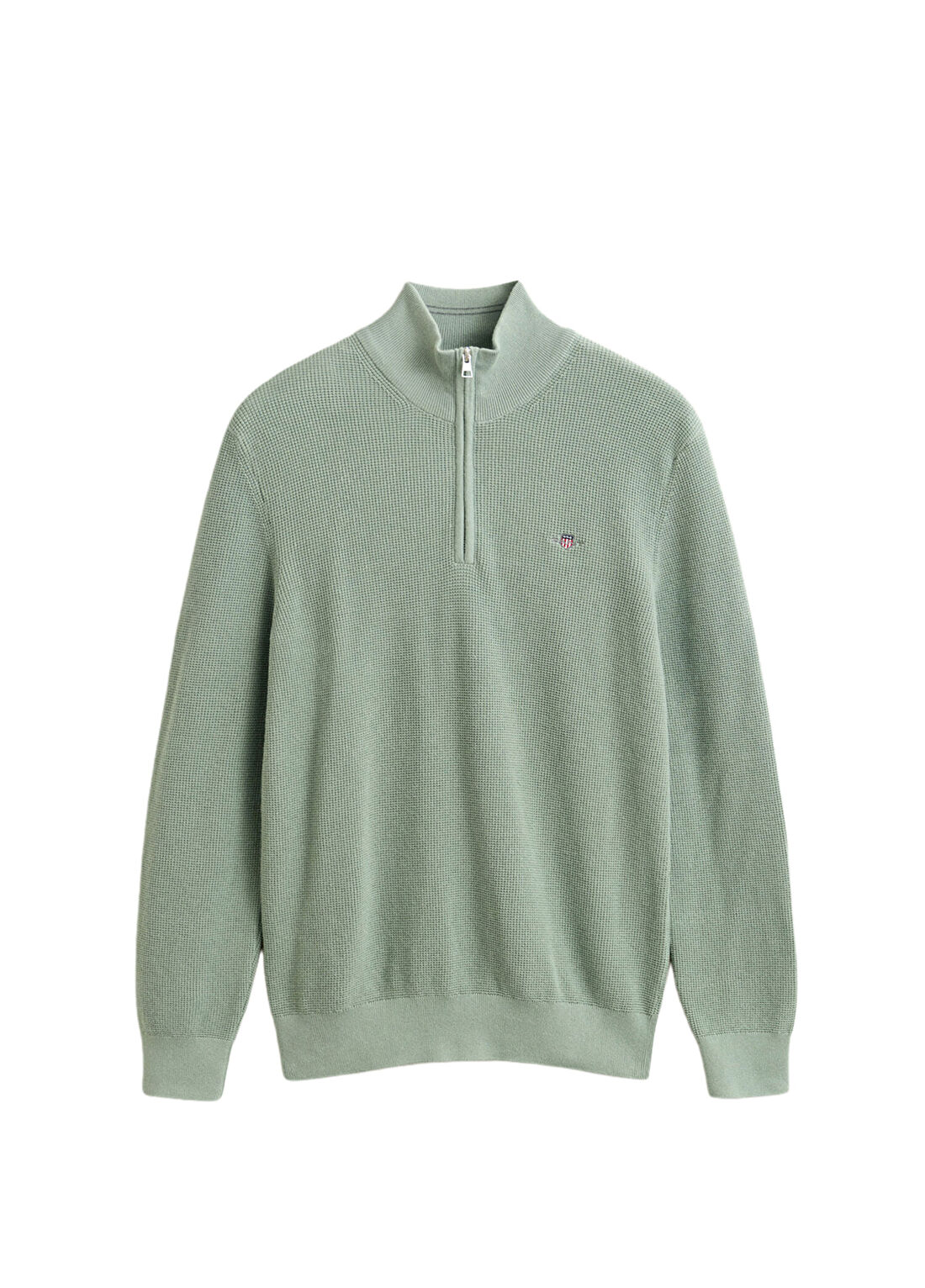 Gant Yeşil Yarım Fermuarlı Regular Fit Erkek Kazak
